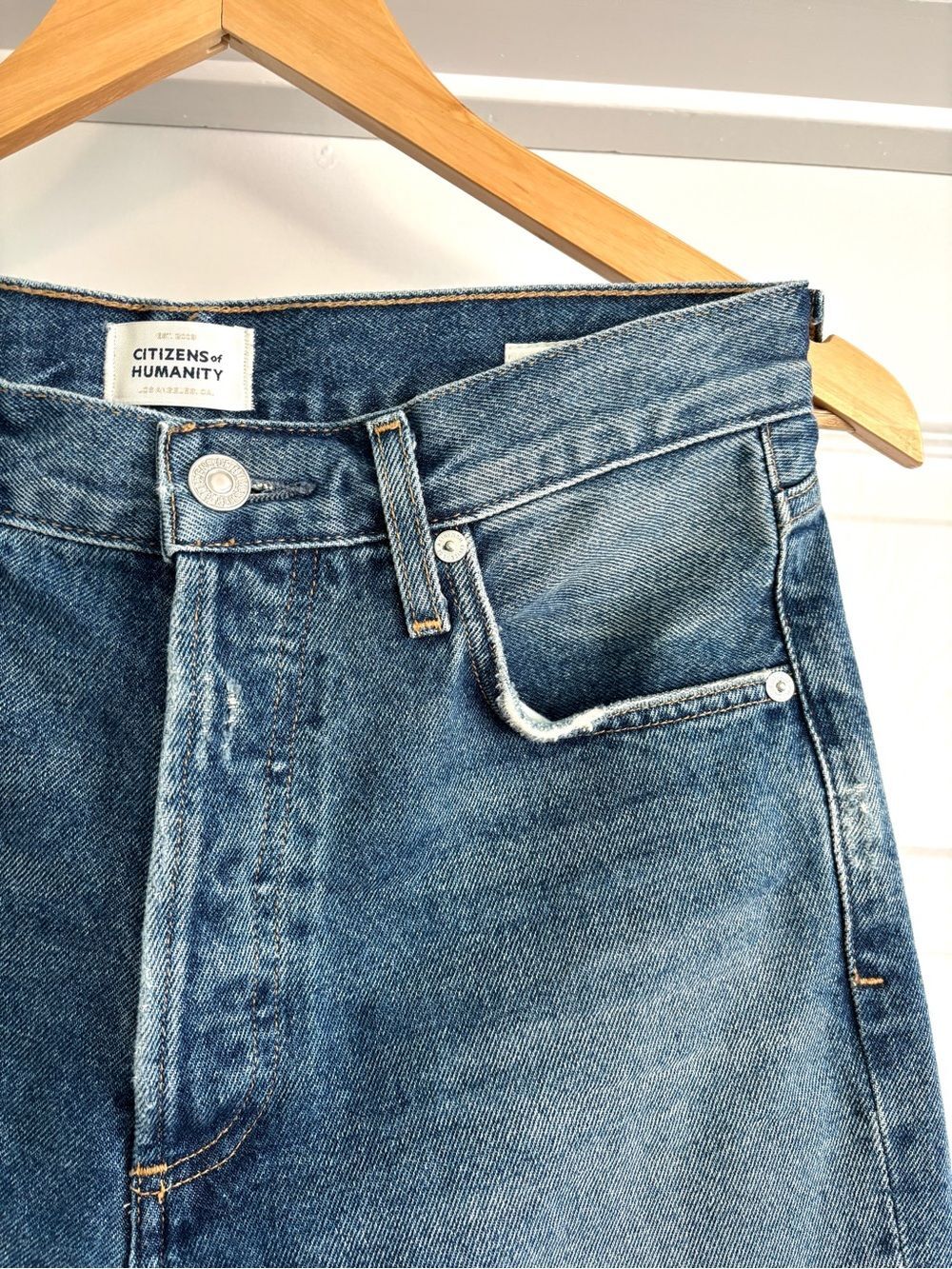 Citizens of Humanity Charlotte High Rise Straight Jeans Magnolia Size 26 - Picture 5 of 16
